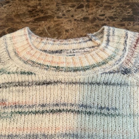 Old Navy Sweater Size 3X Cream Wool Blend Long Plus Size Winter Fall - Picture 7 of 9